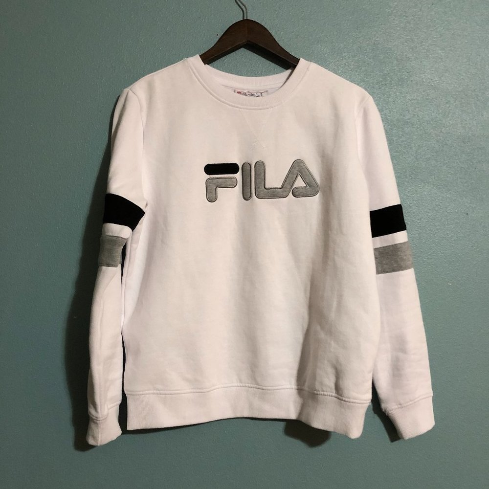 FILA Banded Sleeve Crew Neck Sweatshirt - Medium